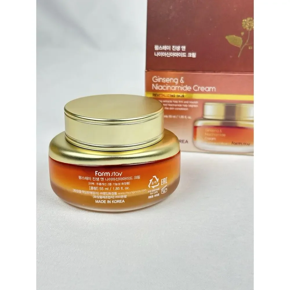 Ginseng & Niacinamide Cream 1.85 oz Korean Beauty Revitalizing Skin Exp 2029/02